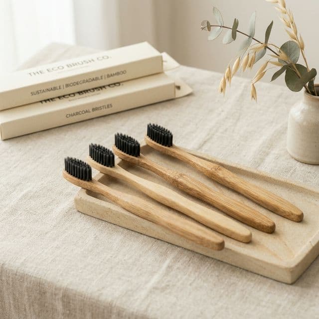 Bamboo Toothbrush Set